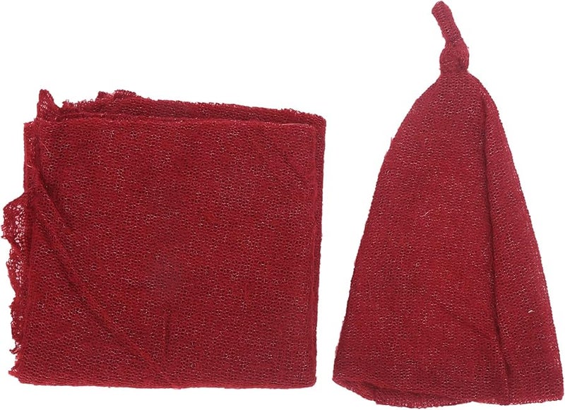 Newborn Baby Photography Props Knitted Mohair Hat And Wrap Set 40x160cm - Image 1